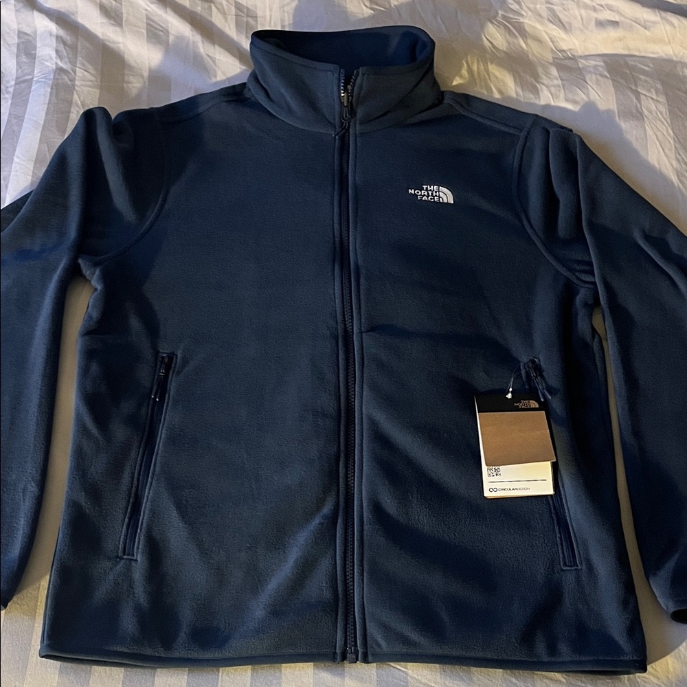 The North Face Men’s Navy Full-Zip Fleece